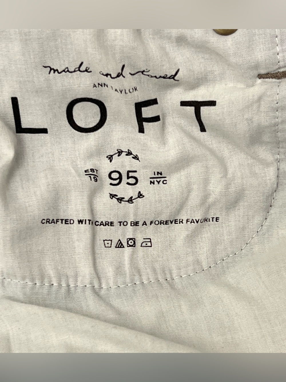 LOFT Women’s Size 14 / 32 US High Rise Curvy Skinny  Stretch Jeans Blue Denim - Picture 14 of 16